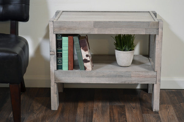 BEACH HOUSE END TABLE / NIGHTSTAND - PRESEARTH DRIFTWOOD