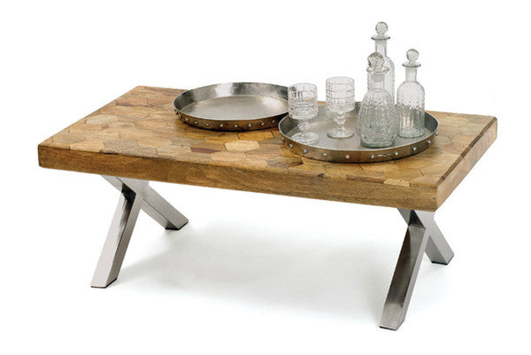 MODERN COFFEE TABLE - WOOD PATCHWORK